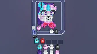 Pixel Flow Level 2417 grid layout and solution screenshot