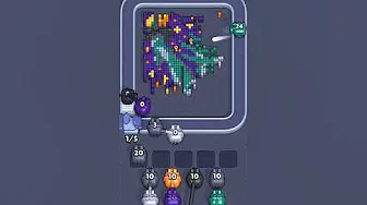 Pixel Flow Level 2422 grid layout and solution screenshot