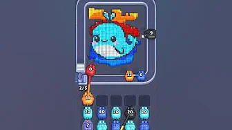 Pixel Flow Level 2424 grid layout and solution screenshot