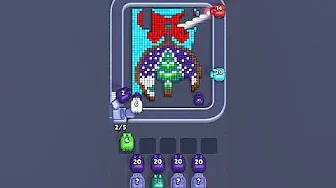 Pixel Flow Level 2425 grid layout and solution screenshot