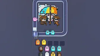 Pixel Flow Level 2434 grid layout and solution screenshot