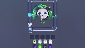 Pixel Flow Level 2438 grid layout and solution screenshot