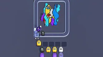 Pixel Flow Level 2444 grid layout and solution screenshot