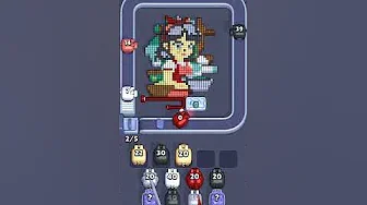 Pixel Flow Level 2445 grid layout and solution screenshot