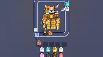 Pixel Flow Level 2453 grid layout and solution screenshot