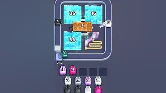 Pixel Flow Level 2461 grid layout and solution screenshot