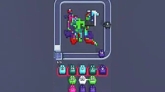 Pixel Flow Level 2468 grid layout and solution screenshot