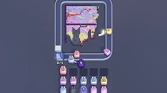 Pixel Flow Level 2486 grid layout and solution screenshot