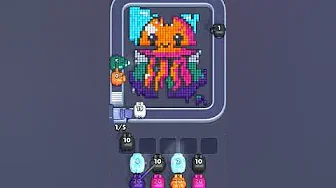 Pixel Flow Level 2490 grid layout and solution screenshot