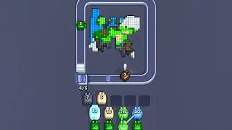 Pixel Flow Level 2491 grid layout and solution screenshot
