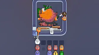Pixel Flow Level 2503 grid layout and solution screenshot