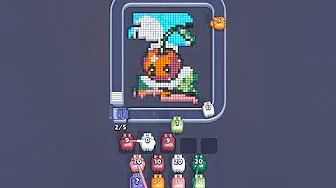 Pixel Flow Level 2511 grid layout and solution screenshot