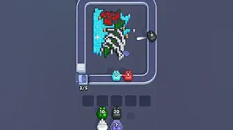 Pixel Flow Level 2513 grid layout and solution screenshot