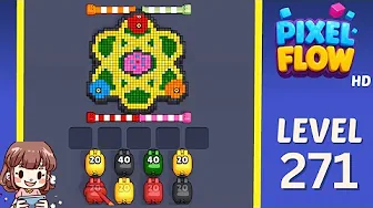 Pixel Flow Level 271 grid layout and solution screenshot