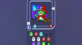Pixel Flow Level 3 grid layout and solution screenshot