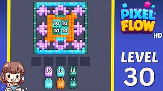 Pixel Flow Level 30 solution