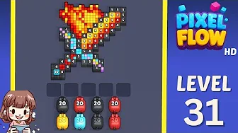 Pixel Flow Level 31 grid layout and solution screenshot