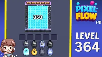 Pixel Flow Level 364 grid layout and solution screenshot