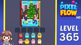 Pixel Flow Level 365 grid layout and solution screenshot