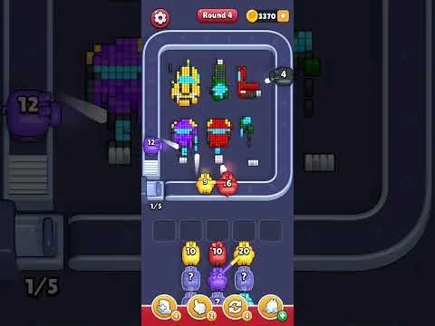 Pixel Flow Level 4 grid layout and solution screenshot