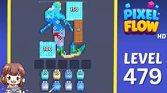Pixel Flow Level 479 grid layout and solution screenshot