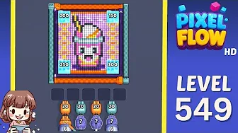 Pixel Flow Level 549 grid layout and solution screenshot