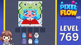 Pixel Flow Level 769 grid layout and solution screenshot