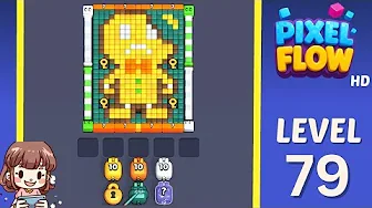 Pixel Flow Level 79 grid layout and solution screenshot