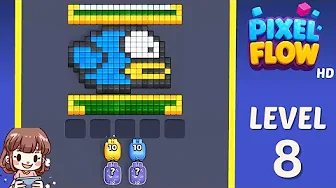 Pixel Flow Level 8 solution