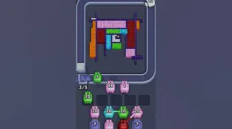 Pixel Flow Level 853 grid layout and solution screenshot