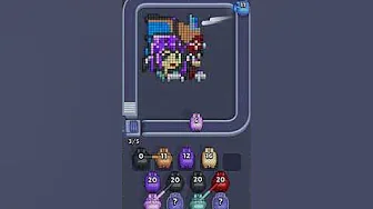 Pixel Flow Level 864 grid layout and solution screenshot