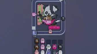 Pixel Flow Level 878 grid layout and solution screenshot