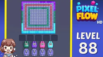 Pixel Flow Level 88 grid layout and solution screenshot