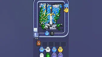 Pixel Flow Level 883 grid layout and solution screenshot