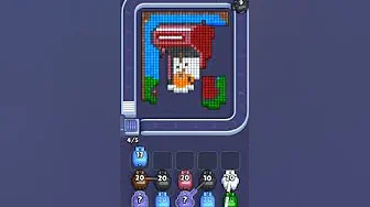 Pixel Flow Level 884 grid layout and solution screenshot