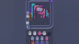 Pixel Flow Level 887 grid layout and solution screenshot