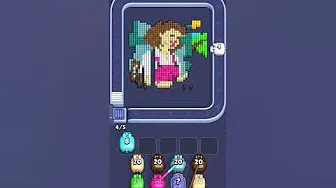 Pixel Flow Level 906 grid layout and solution screenshot