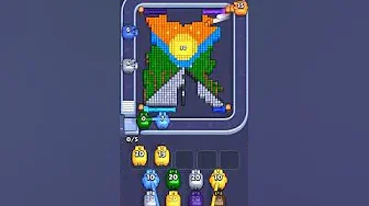 Pixel Flow Level 916 grid layout and solution screenshot