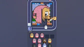 Pixel Flow Level 968 grid layout and solution screenshot