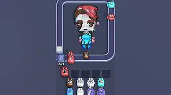 Pixel Flow Level 970 grid layout and solution screenshot