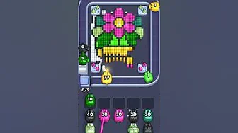 Pixel Flow Level 990 grid layout and solution screenshot